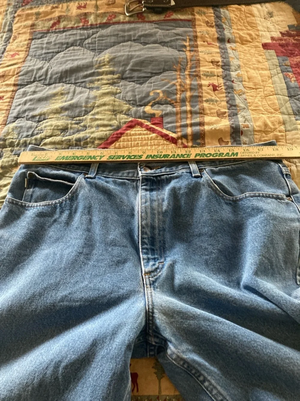 L.L. Bean 37x34 classic fit men’s jeans 100% cotton casual workwear